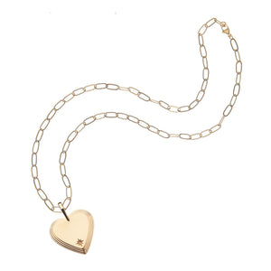 Layers Of Love Heart Necklace