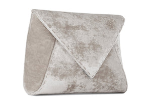 Lee Pouchet Small in Platinum Crushed Velvet