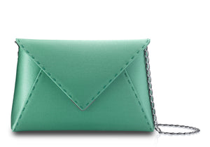 Lee Pouchet Small in Mint Satin