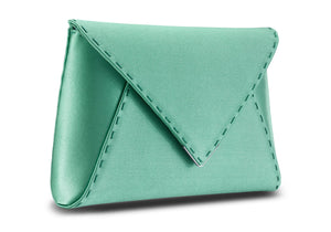 Lee Pouchet Small in Mint Satin