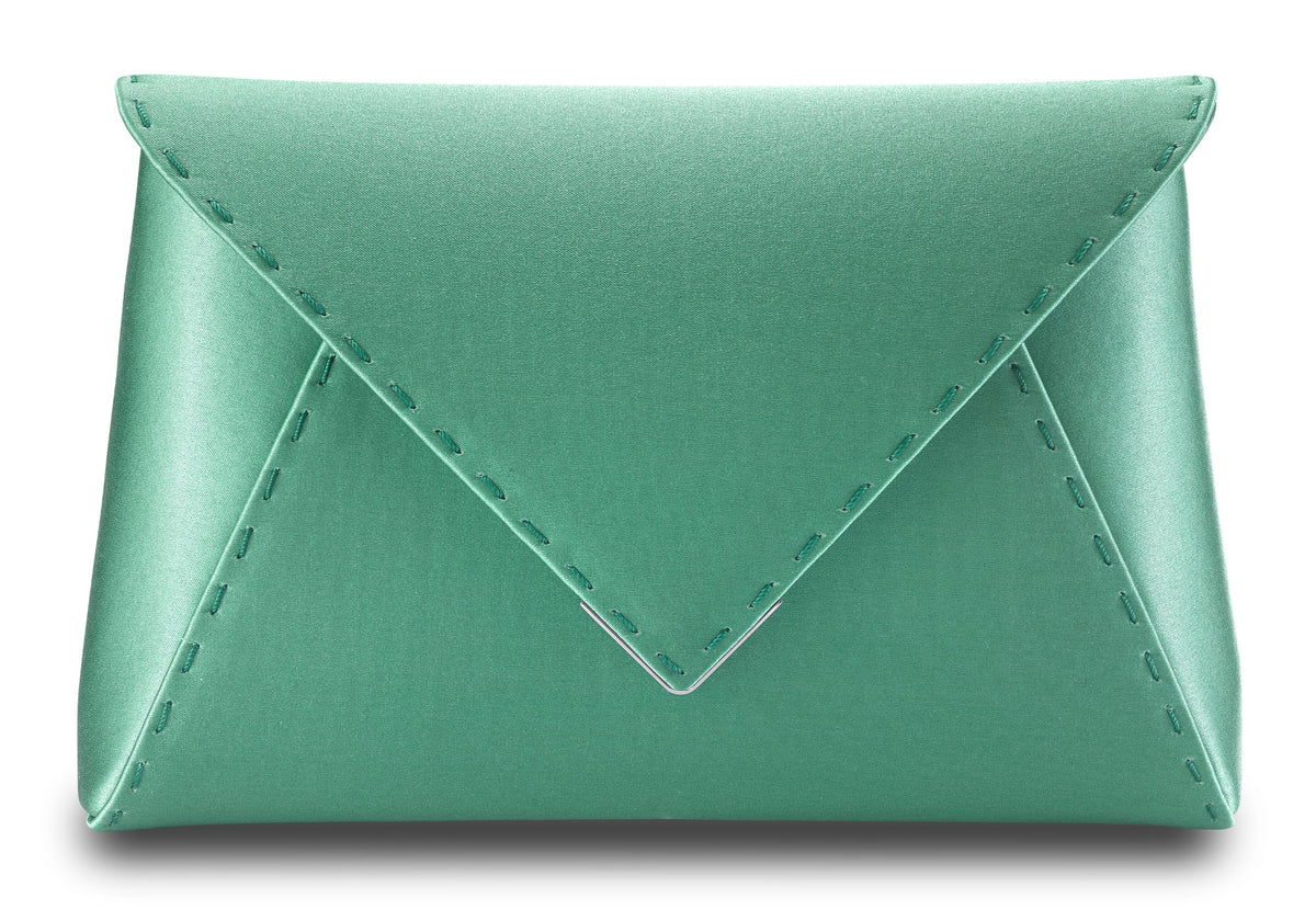 Lee Pouchet Small in Mint Satin