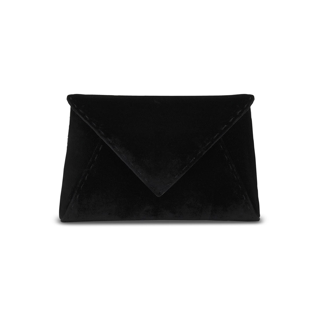 Lee Pouchet Small in Black Diamond Crushed Velvet