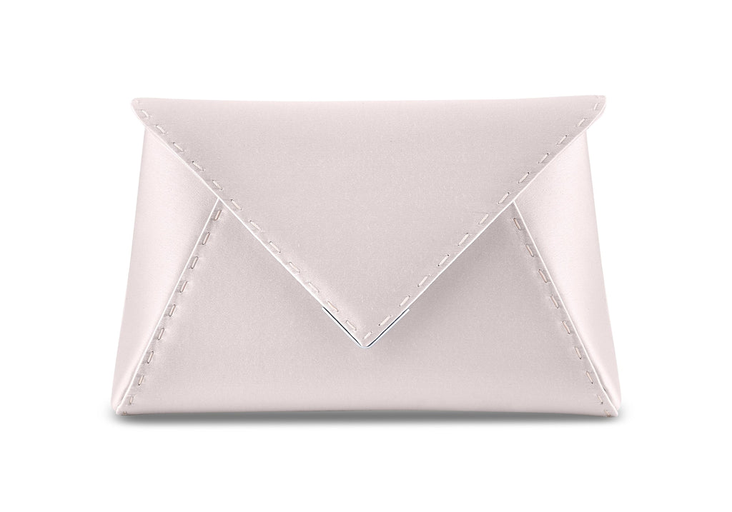 Lee Pouchet Small in Bone Satin