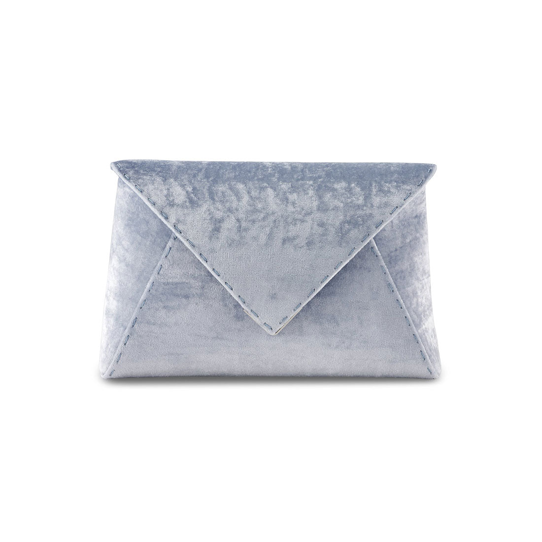 Lee Pouchet Small in Icy Blue Crushed Velvet