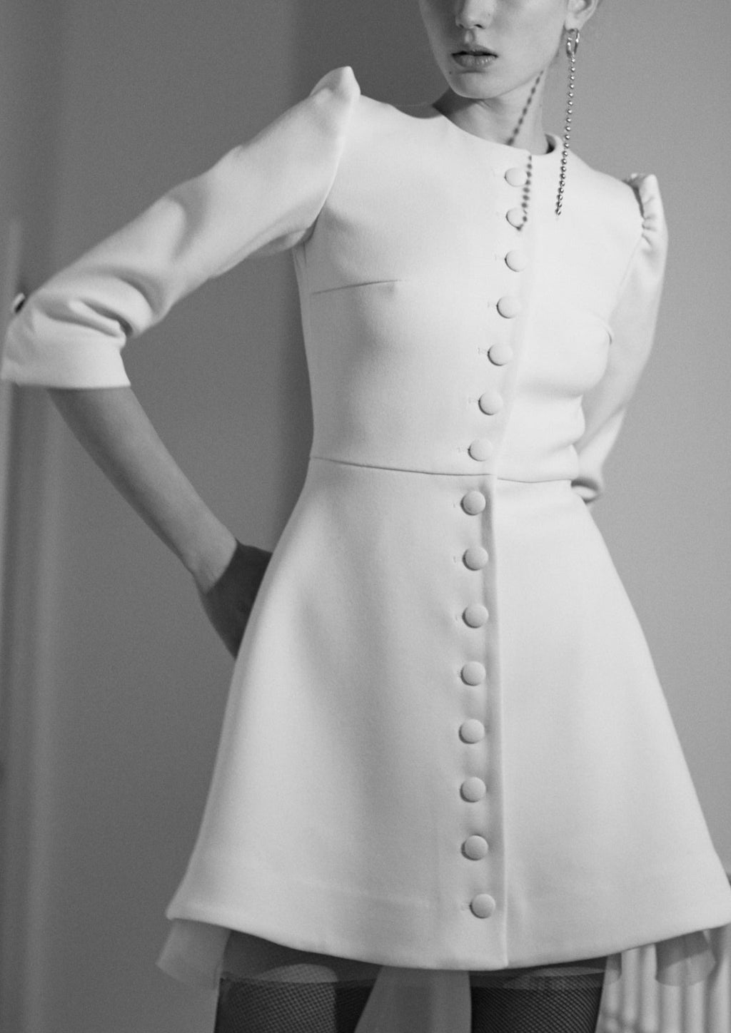 Audrey Button Mini Dress US 00 Audrey Button Mini Dress US 00