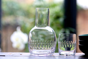 Crystal Carafe Set with Lens Design