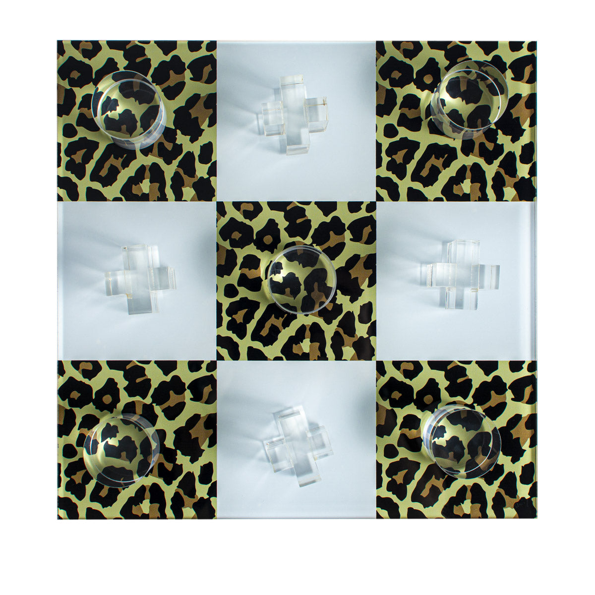 Leopard Tic Tac Toe Board