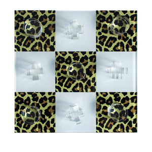 Leopard Tic Tac Toe Board