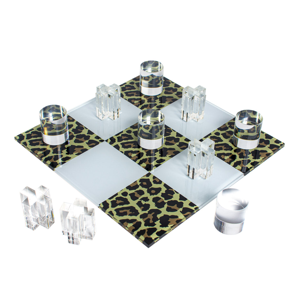 Leopard Tic Tac Toe Board