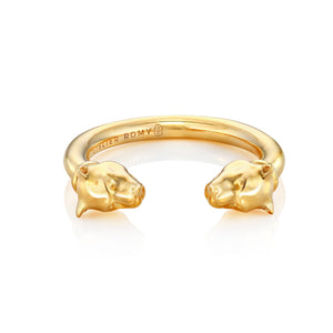 Open Leopard Ring in Yellow Gold