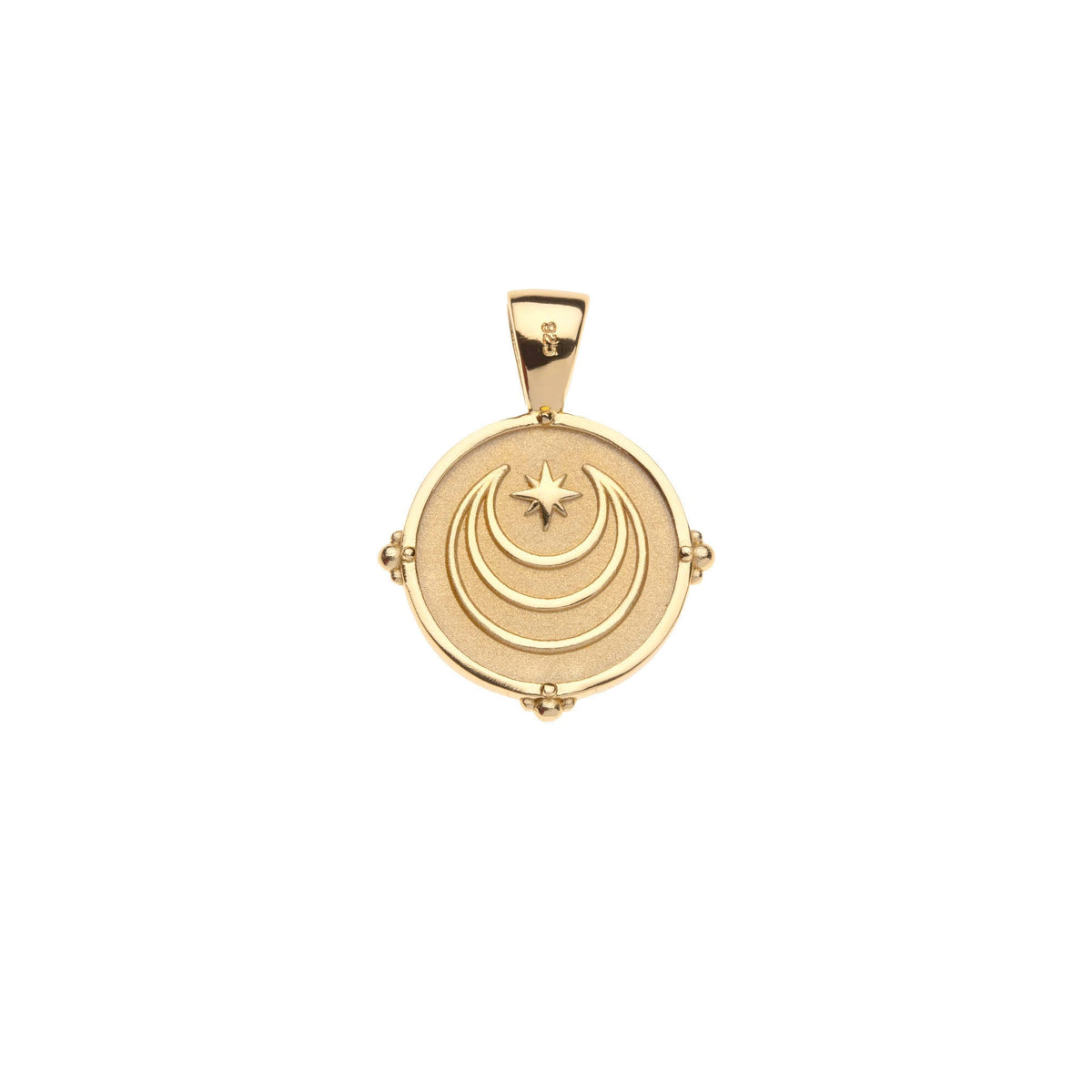 JW Letter Coin Pendant Necklace