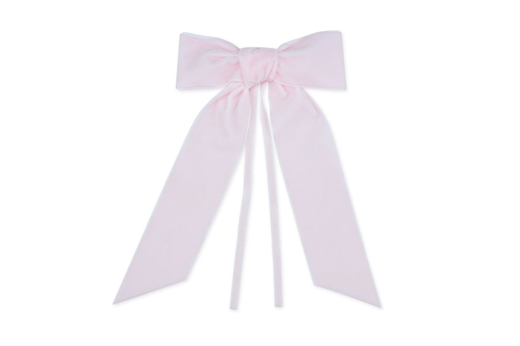 Light Pink Velvet Napkin Bows, Set of 4