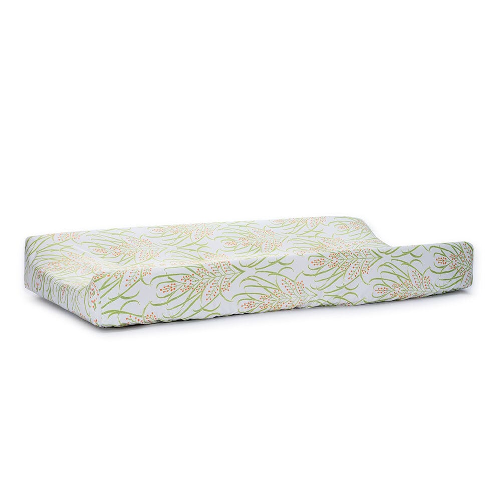 Light Teal Vines Suzani Changing Pad Cover Bedding Portugal 
