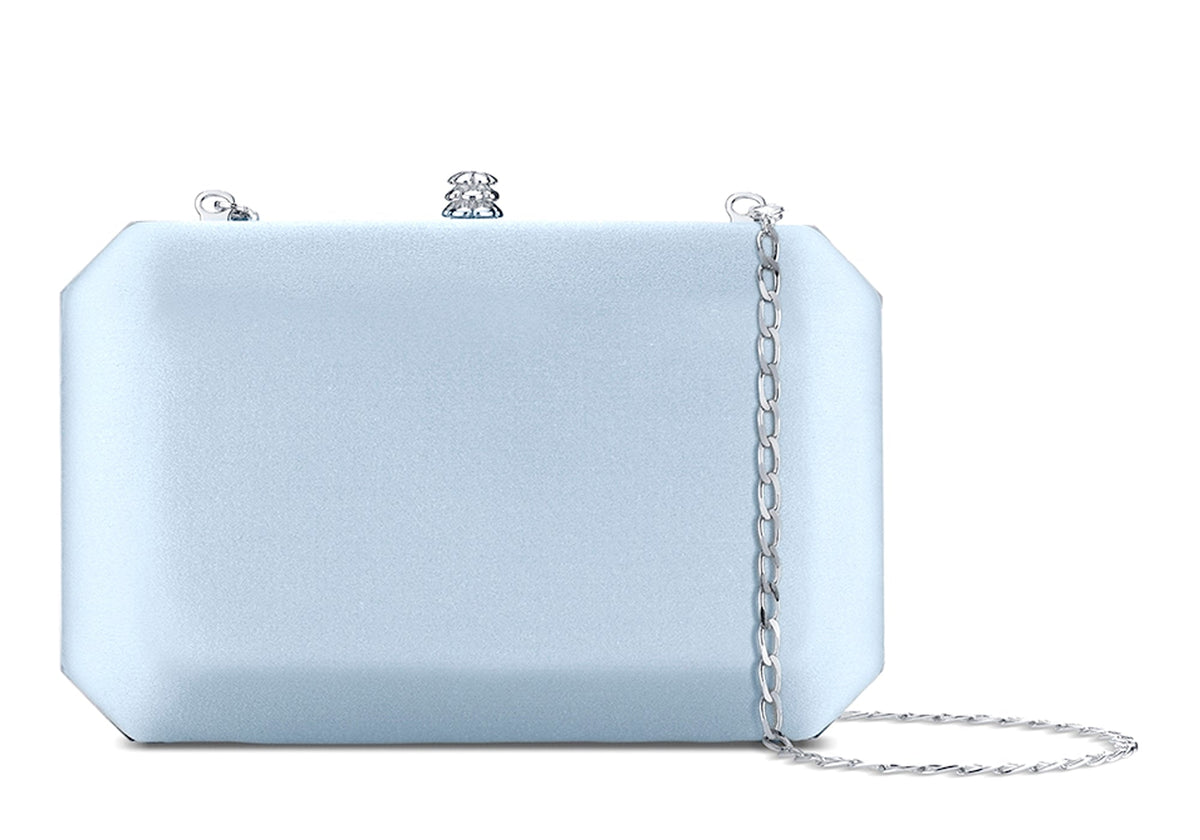 Lily Clutch in Glacier Blue