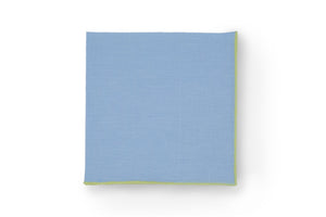 Air Blue Napkin with Lime Trim, Set of 4