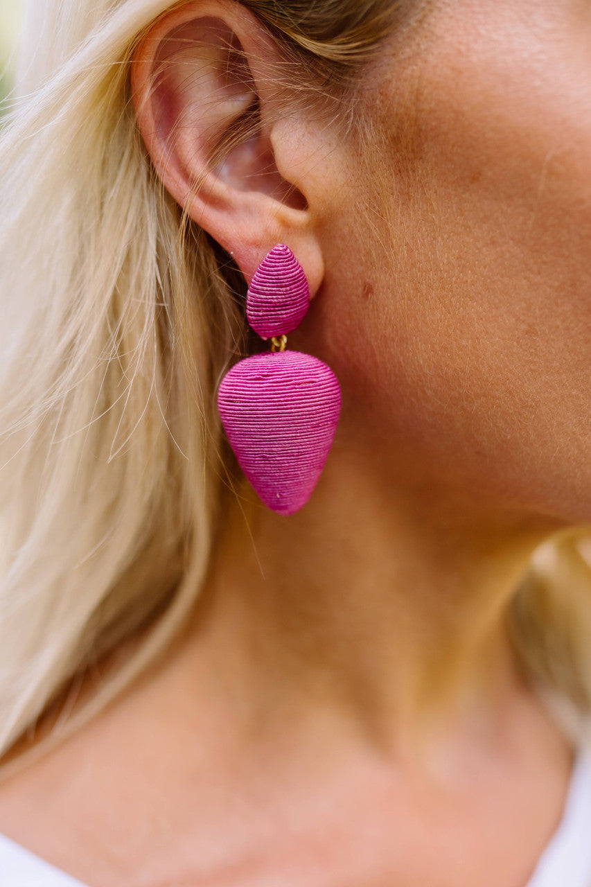 Rory Silk Wrapped Earrings