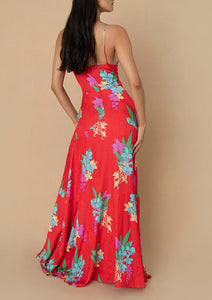 Rosie Crepe Maxi Dress in Alegria