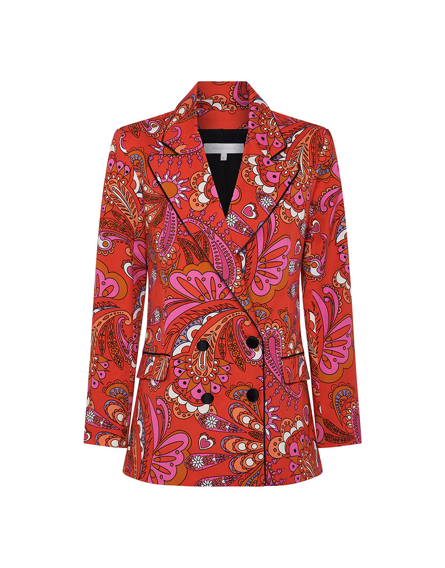 Quinn Cotton Jacket in Rhapsody Red