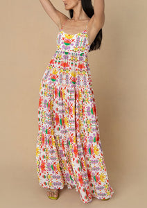 Merle Crepe Maxi Dress in Avatar White