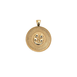 Lucky JW Small Pendant Coin Necklace