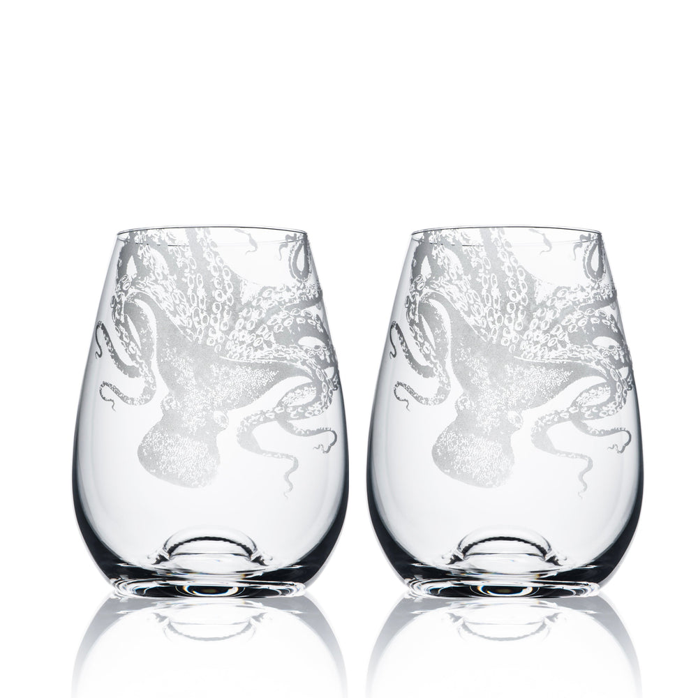 Lucy Stemless Wine Glasses Set of 2 - Caskata
