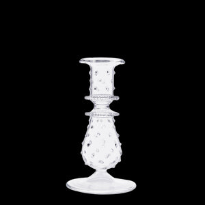 Luxor Glass Candlestick in Clear