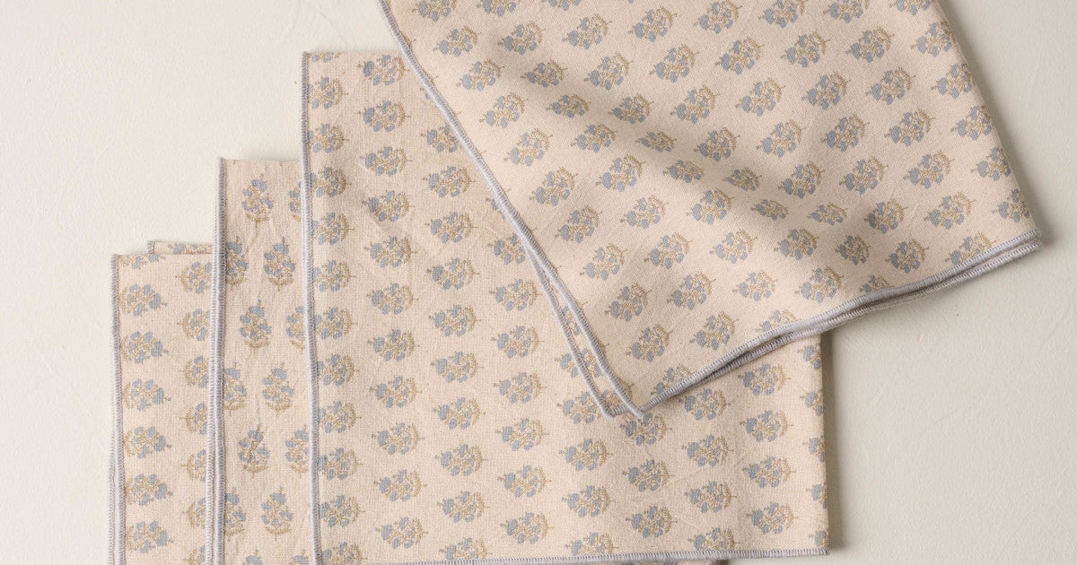 Block Print Napkin Set of Four