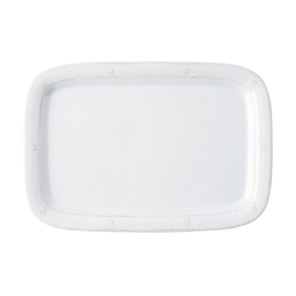 Berry & Thread Whitewash Melamine 16" Serving Tray/Platter