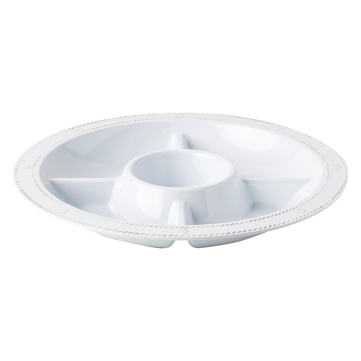 Berry & Thread Melamine Sectioned Server - Whitewash