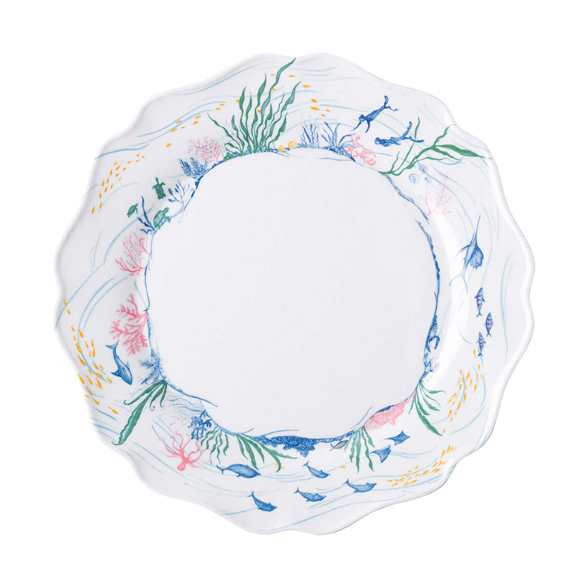 Country Estate Melamine Dinner Plate - Seaside