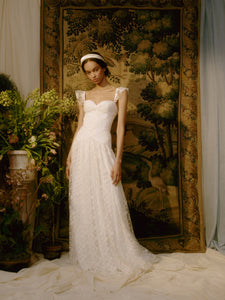 Arabelle White Lace Gown