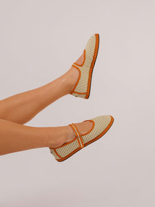 Mary Jane Flat in Carrot