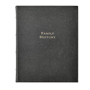 Family History Book in Black