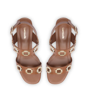 Milan Sandal In Caramel Leather