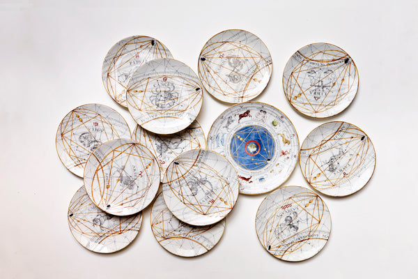 Zodiac Horoscope Dinner Plate | Over The Moon