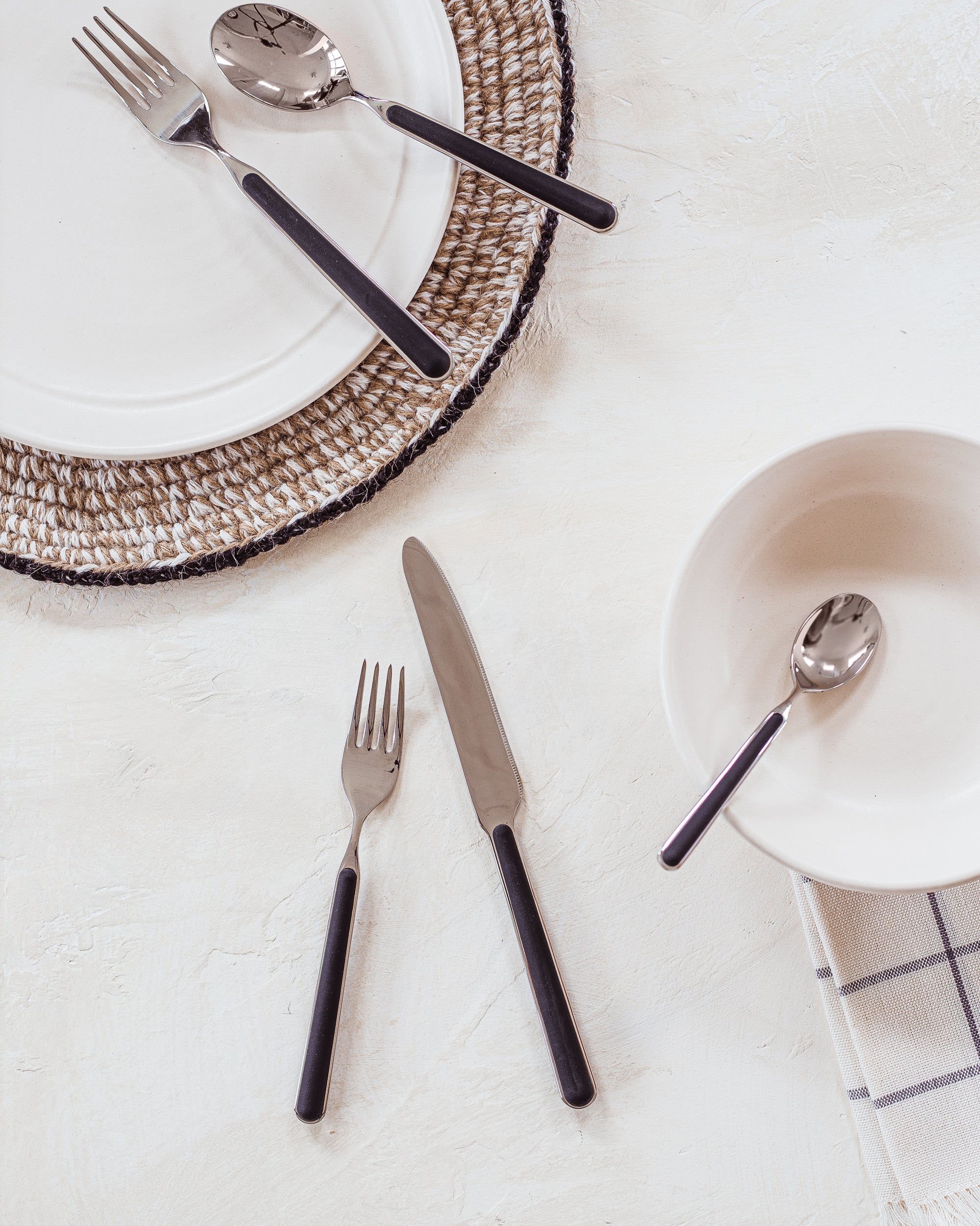 5 piece Flatware Set Black