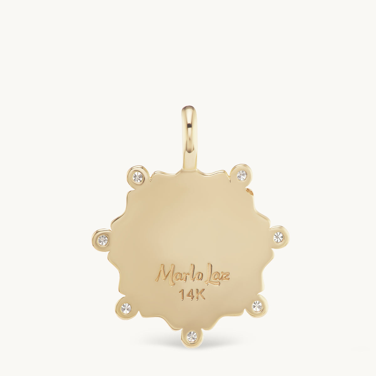 Alphabet Coin Diamond Charm