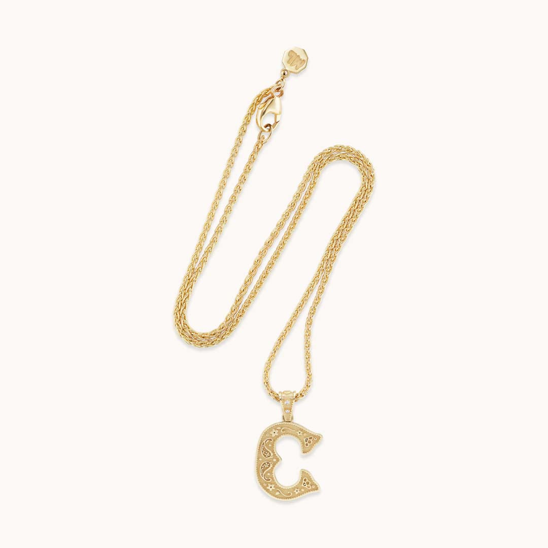 Small Southwestern Letter Wheat Chain - Marlo Laz
