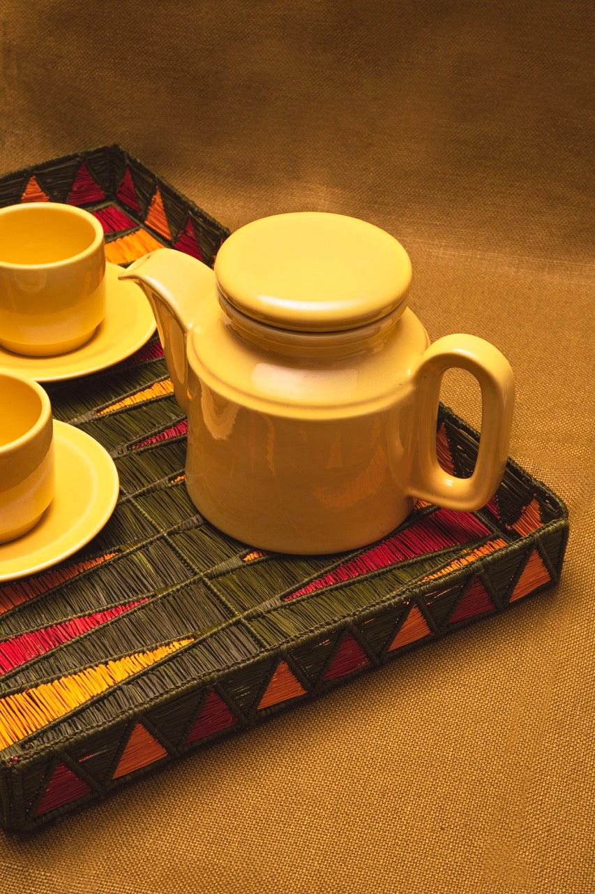 Backgammon Set in Olive Green