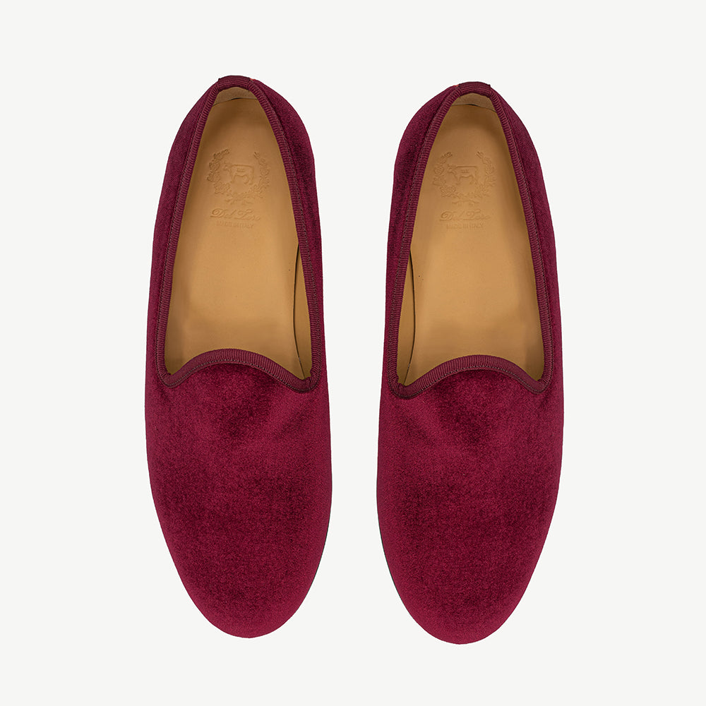 Burgundy on sale velvet slippers