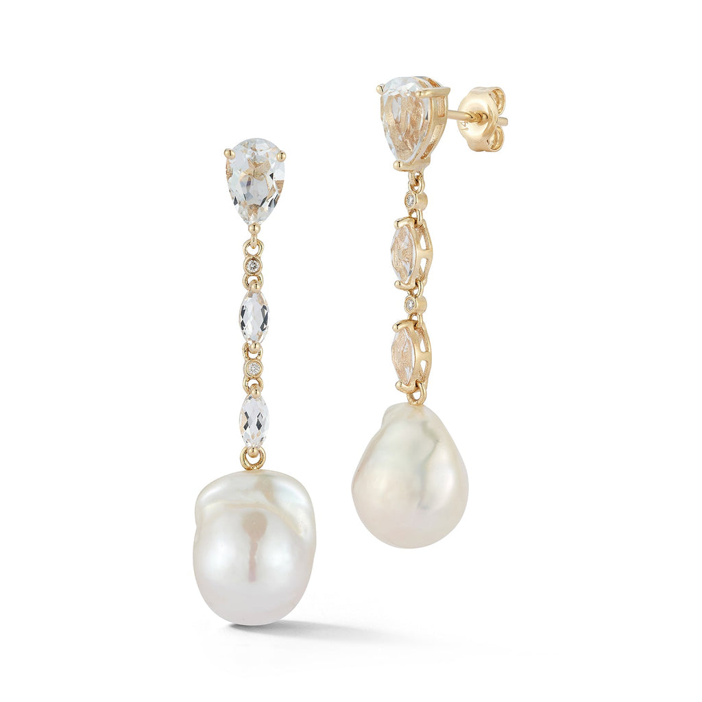 14K Baroque Pearl Dusters