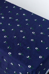 Manzanilla Navy Rectangular Tablecloth