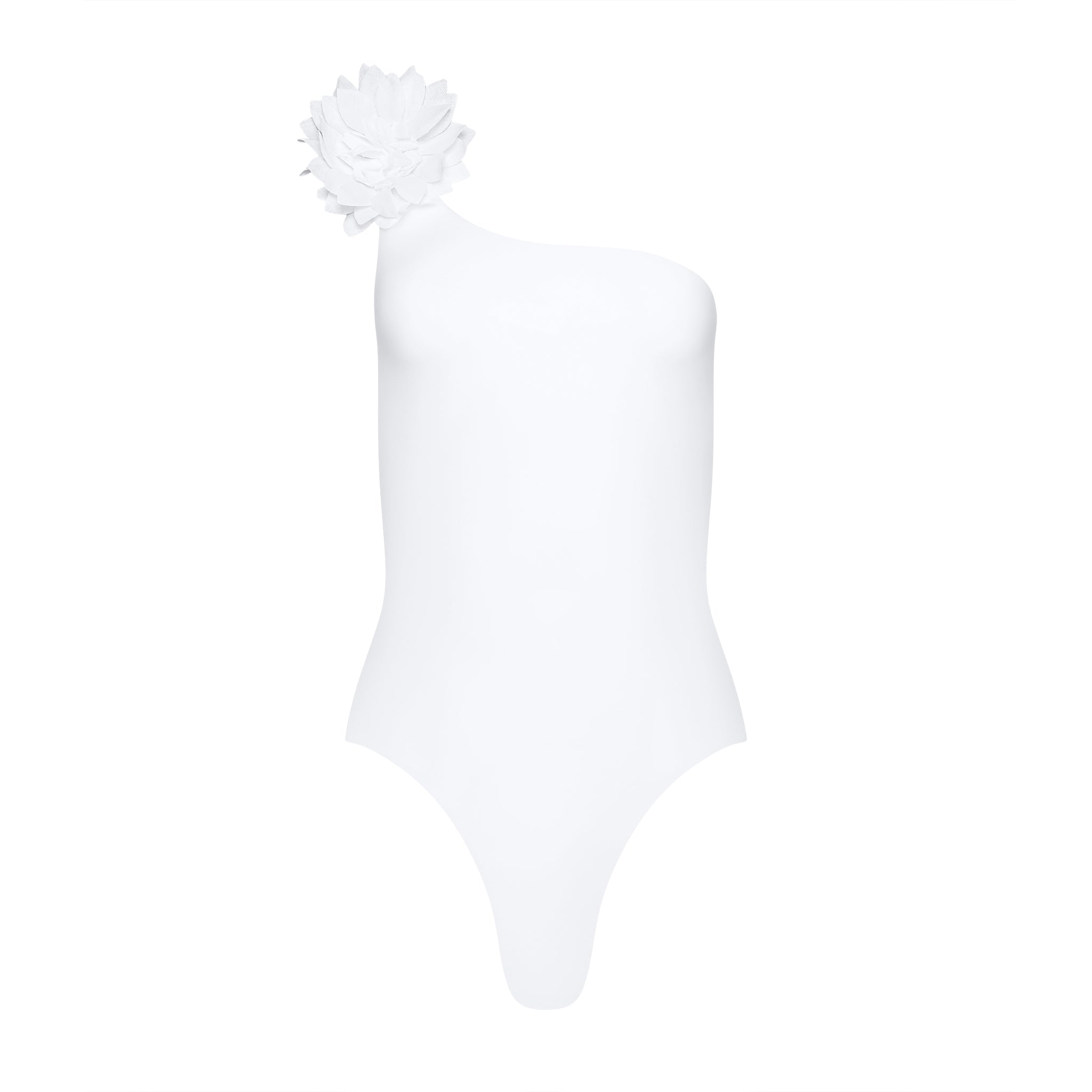 Margherita One-Piece With White Linen Flower