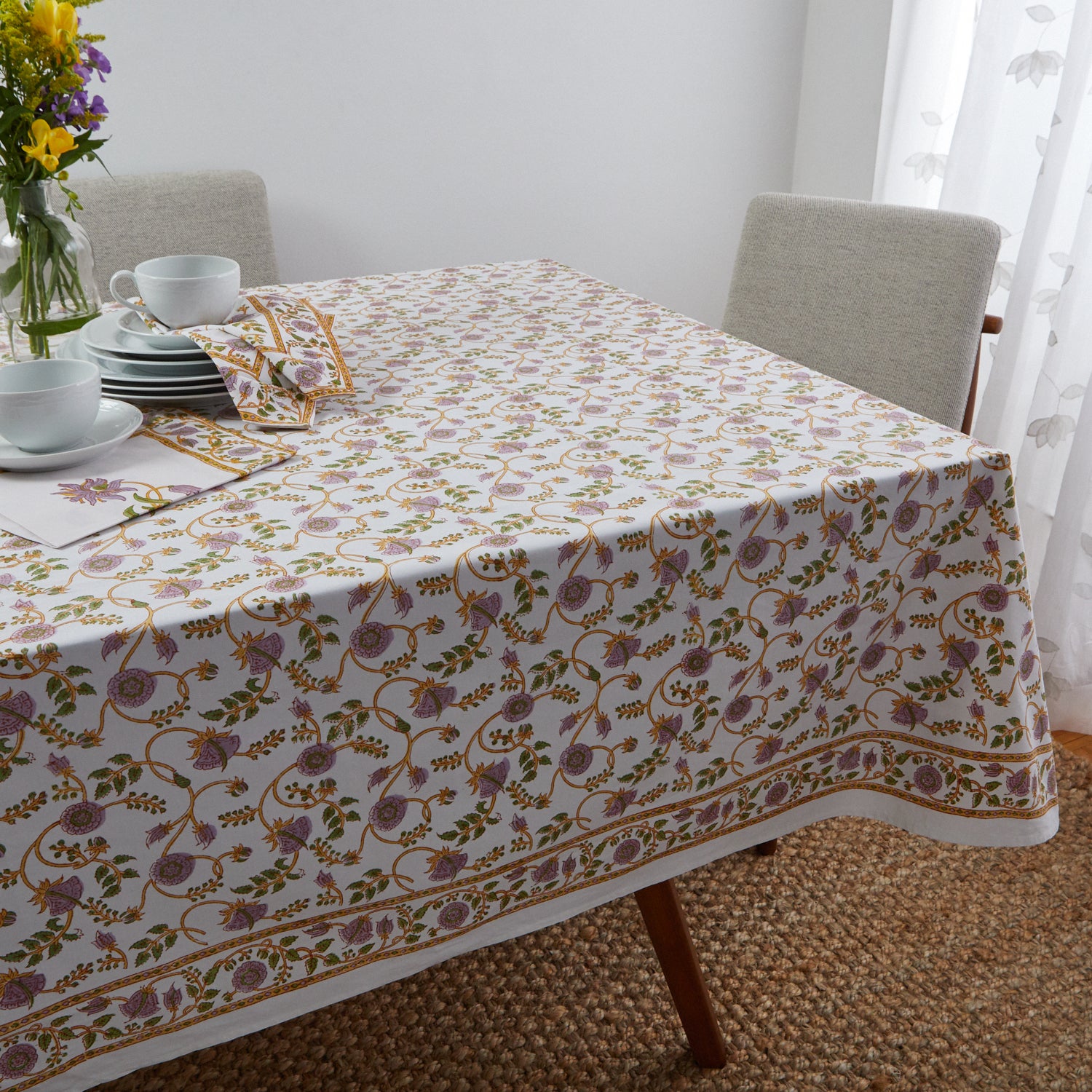 Block Printed Tablecloth
