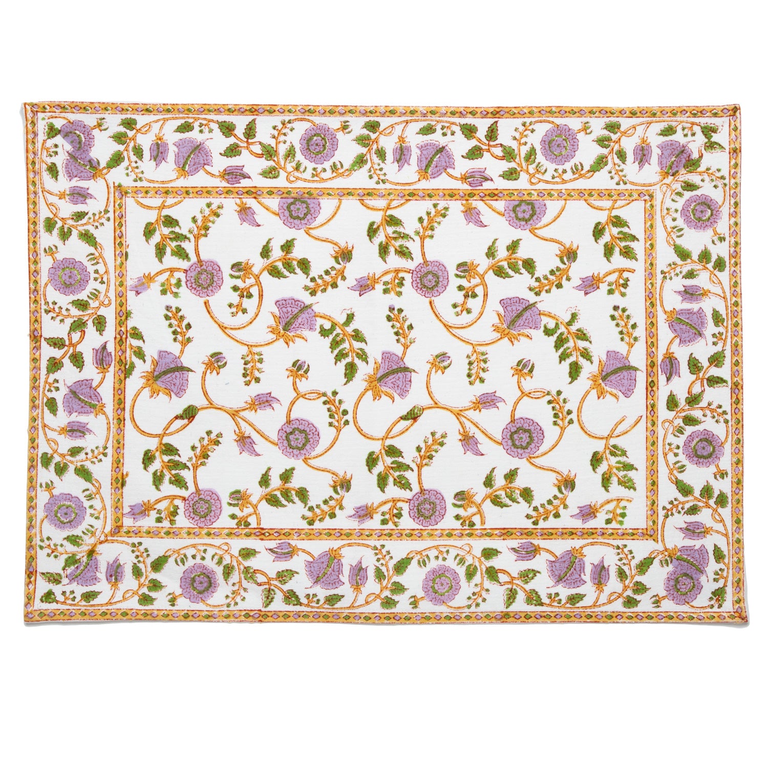 Block Printed Placemat, Set of 2