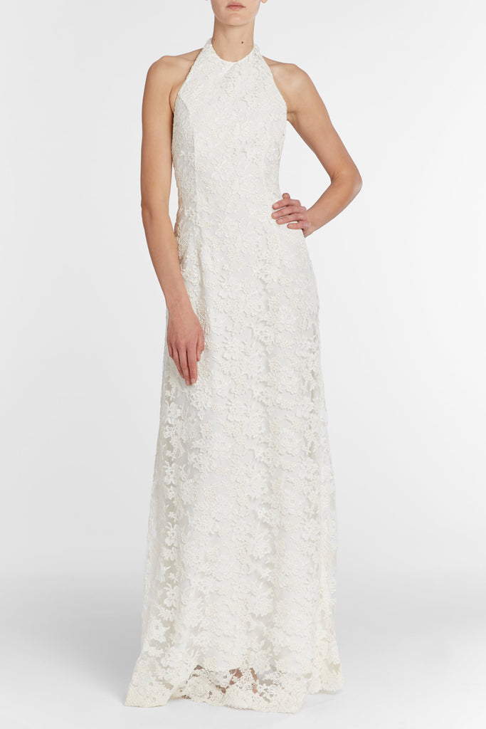 Sophia White Lace Halter Gown Sophia White Lace Halter Gown
