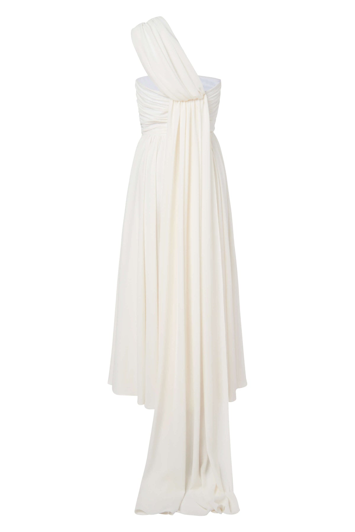 Rosalind Draped Chiffon One Shoulder Dress