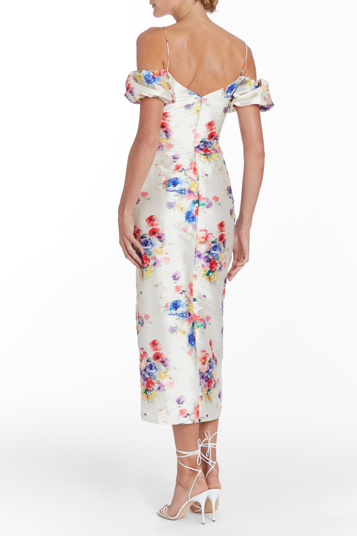 Palma Multicolor Beaded Ruched Dress