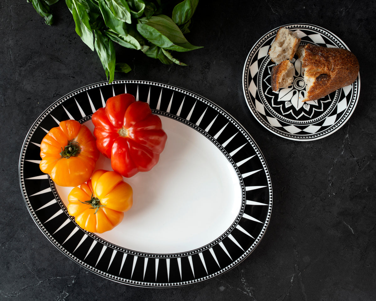 Fez Canapes Plates Boxed Set of 4