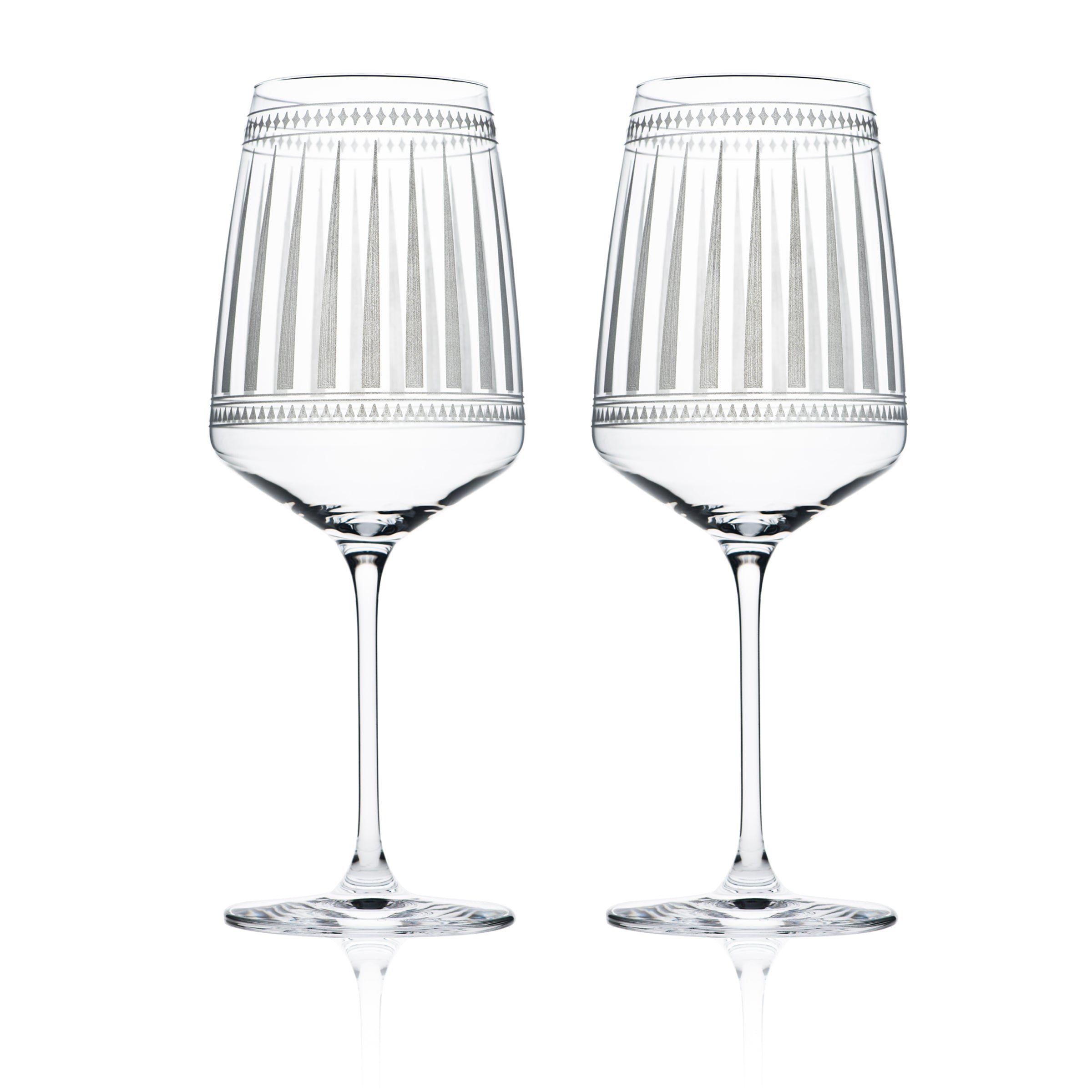 Marrakech White Wine Glasses Set of 2 - Caskata